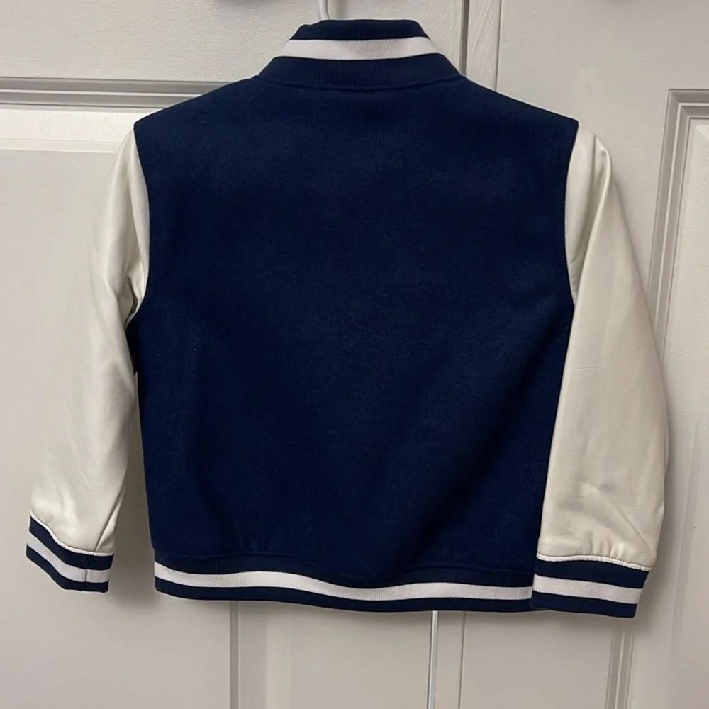 NWT Janie and Jack Peanuts Snoopy Letterman Jacket, Size 18-24 Months